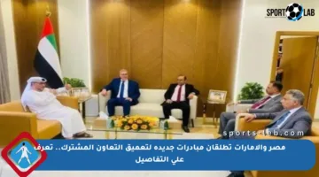 مصر والإمارات تطلقان مبادرات جديدة لتعميق التعاون المشترك.. تعرف على التفاصيل